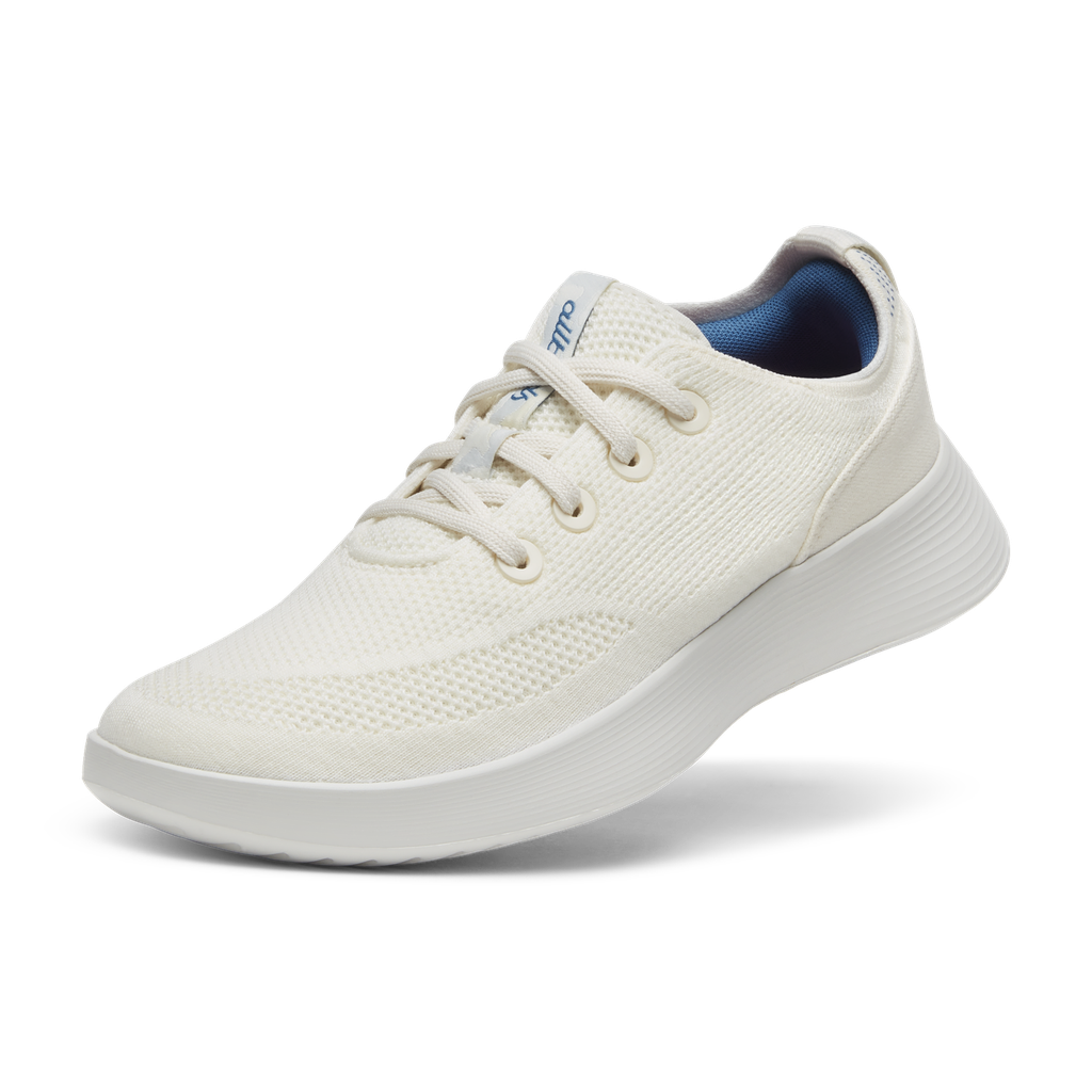 [A11155W050] Women's Tree Runner Go - Natural White/Basin Blue (Barely Grey Sole) (5)