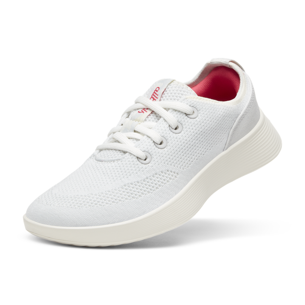 [A10904W050] Women's Tree Runner Go - Blizzard/Vivid Red (Natural White Sole) (5)