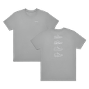 Unisex Organic Cotton Graphic Tee - Medium Grey/Light Grey - Shoes