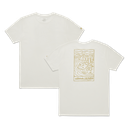 Unisex Organic Cotton Graphic Tee - Natural White/Stony Beige - CA