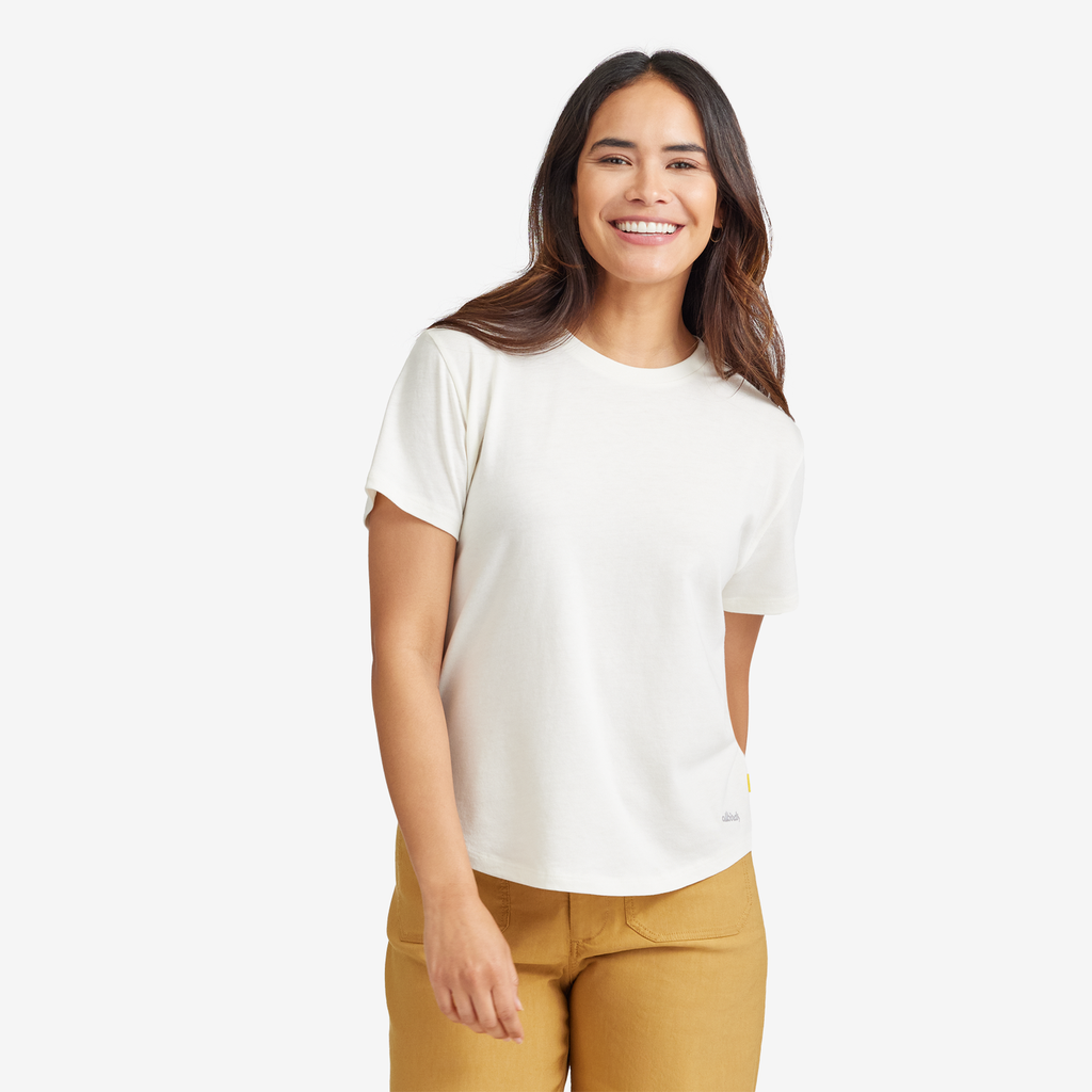 [A10336W000] Women's Soft Merino Tee - Natural White (XS)