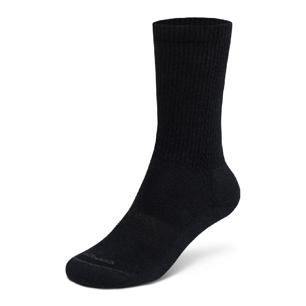 [AR000LU001] Anytime Crew Sock - Natural Black (S (W5-7))