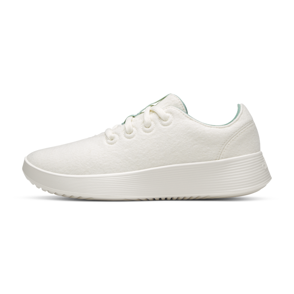 [A11389W050] Women's Wool Runner Go - Natural White/Lux Liberty (Natural White Sole) (5)