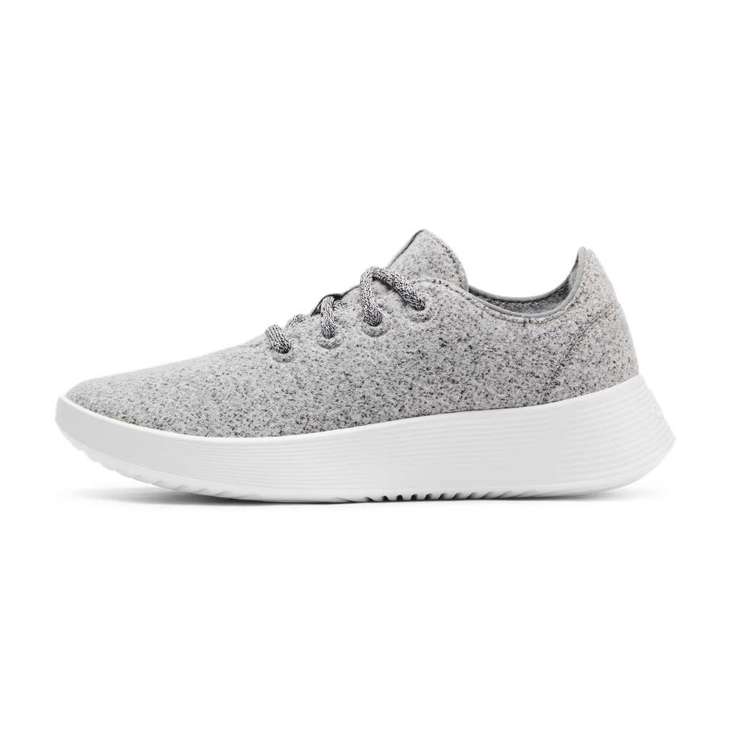 [A10479W050] Women's Wool Runner Go - Medium Grey (Blizzard Sole) (5)