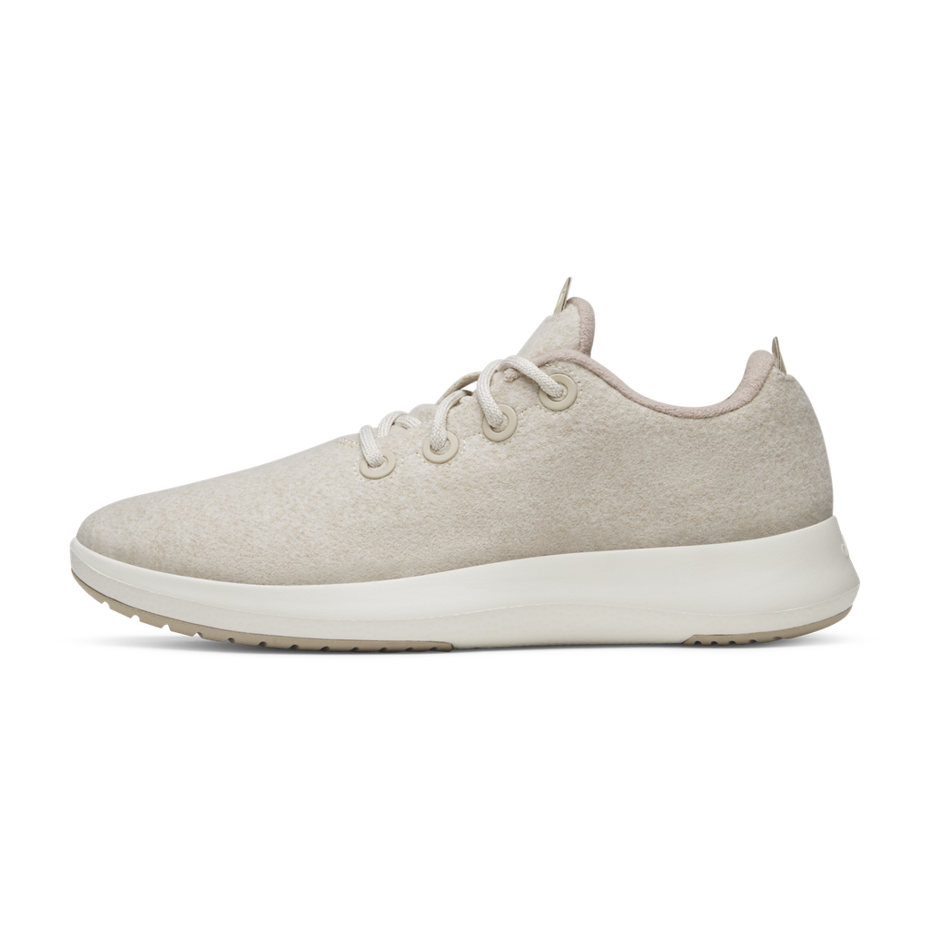 [A11028W050] Women's Wool Runner Mizzle - Stony Cream (Natural White Sole) (5)