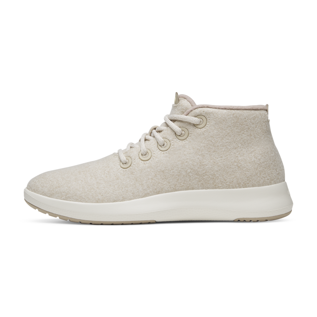 [A11029M080] Men's Wool Runner-up Mizzle - Stony Cream (Natural White Sole) (8)