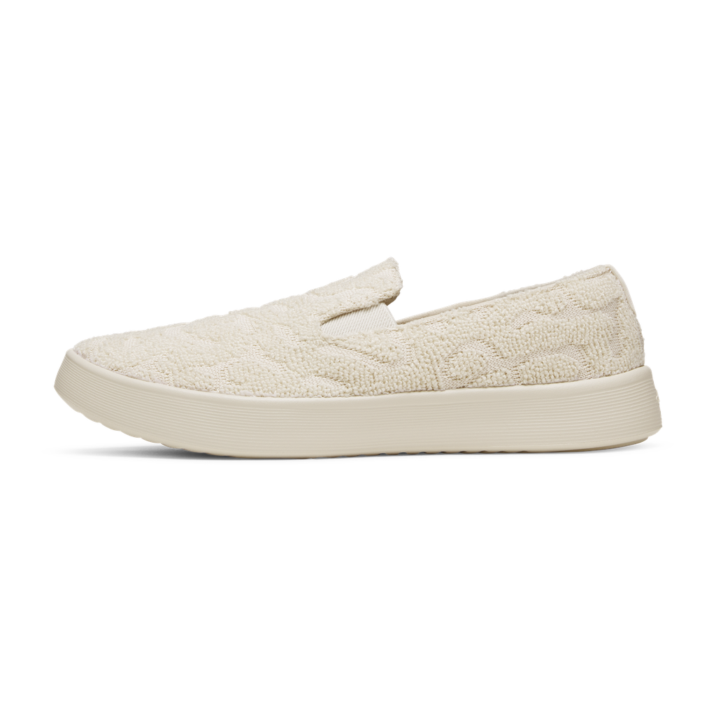 [A12372W050] Women's Cruiser Slip On Terry - Warm White (Warm White Sole) (5)