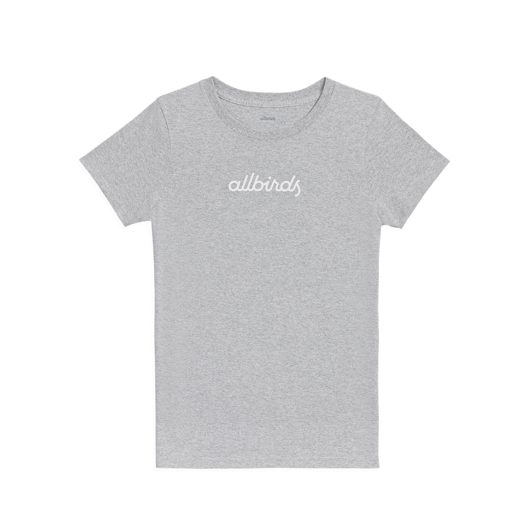 [A10700W000] Women's Recycled Tee - Logo - Heathered Grey (XS)