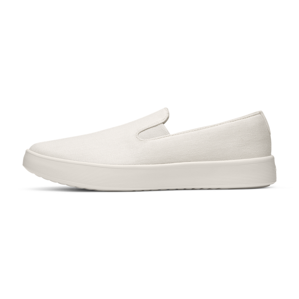 [A12364W050] Women's Canvas Cruiser Slip On - Warm White (Natural White Sole) (5)