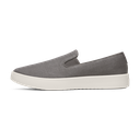 Men's Canvas Cruiser Slip On - Anthracite (Natural White Sole)