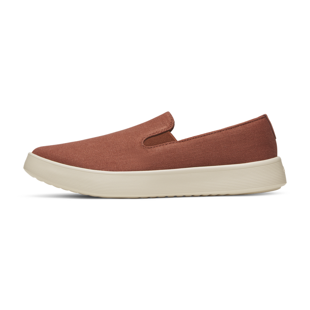 [A12448W050] Women's Canvas Cruiser Slip On - Auburn (Warm White Sole) (5)