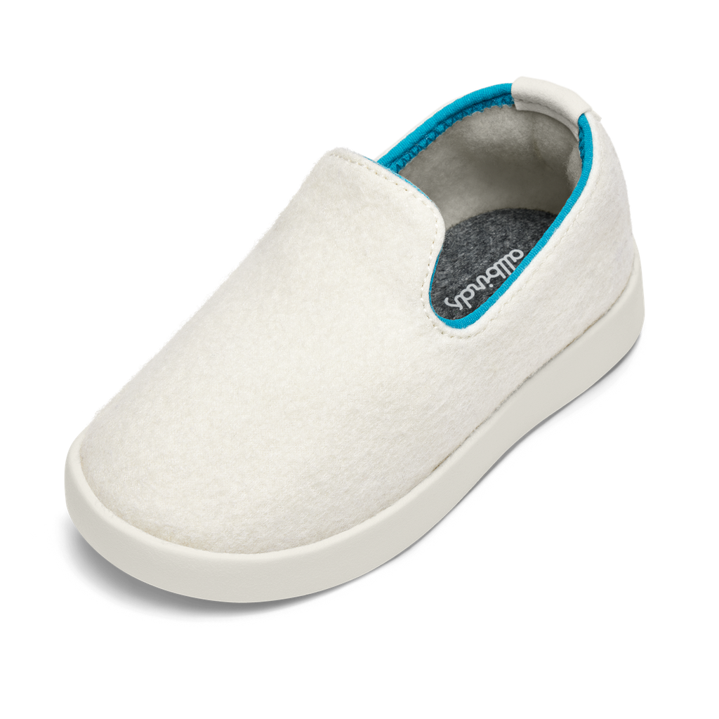 [AB008IT110] Smallbirds Wool Loungers - Big Kids - Natural White (Natural White Sole) (11T)