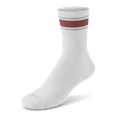 Anytime Crew Sock - Blizzard, Spice (Light Grey Sole)