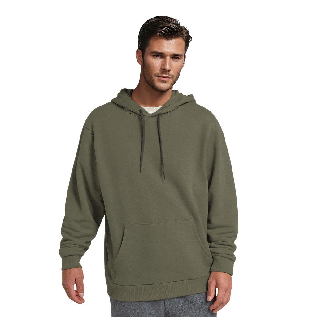 [A12720M000] Unisex Merino Blend Hoodie - Burnt Olive (XS)