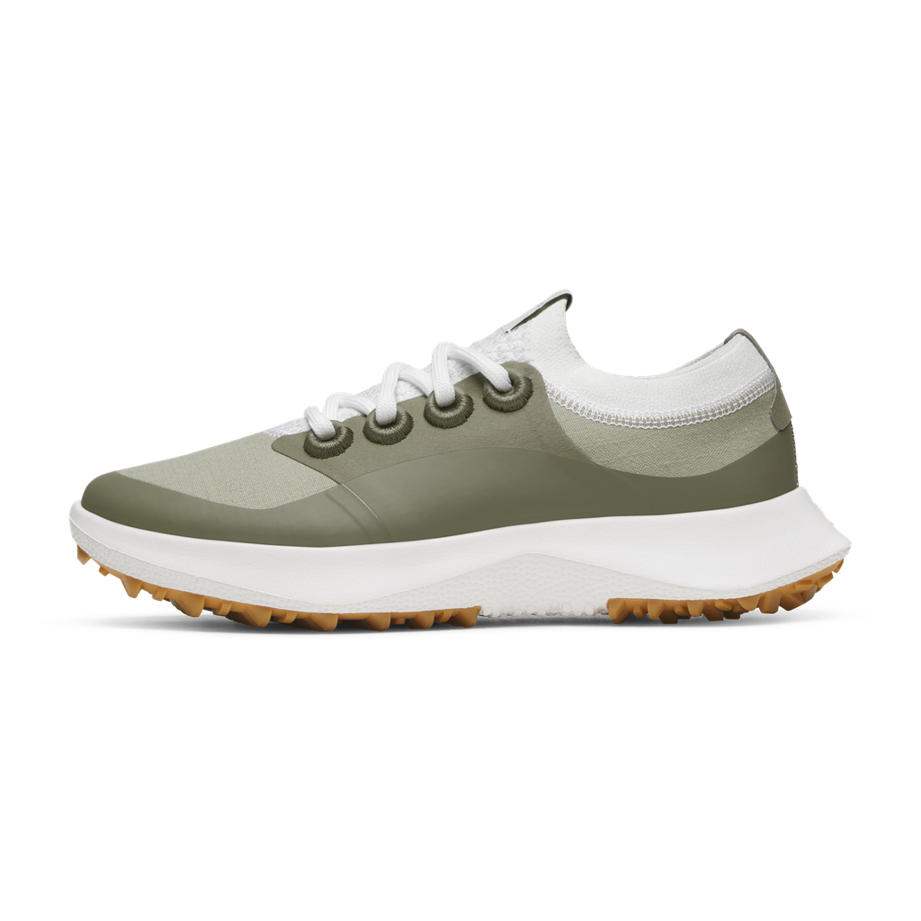 [A12456W050] Women's Golf Dasher - Blizzard/Burnt Olive (Medium Gum Sole) (5)