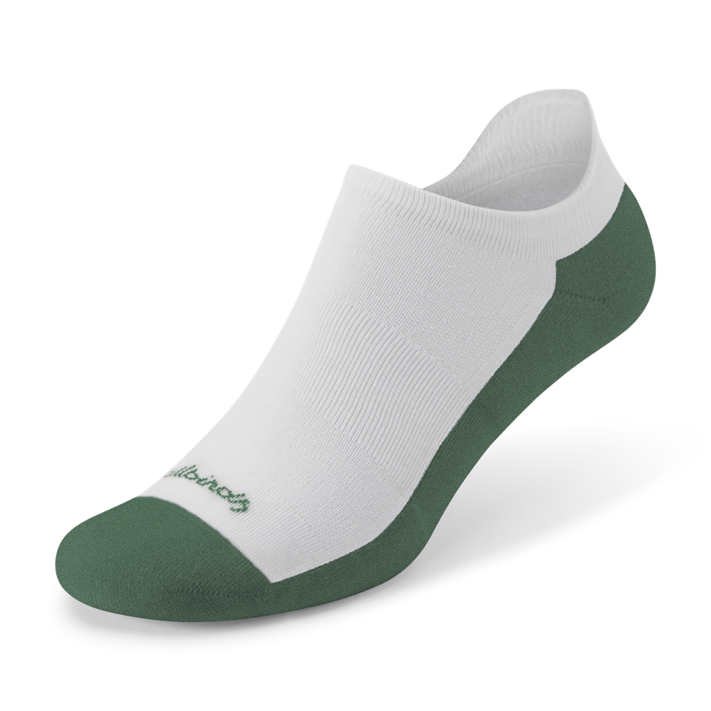 [A12700U001] Anytime Ankle Sock - Blizzard (Verdant Green Sole) (S (W5-7))