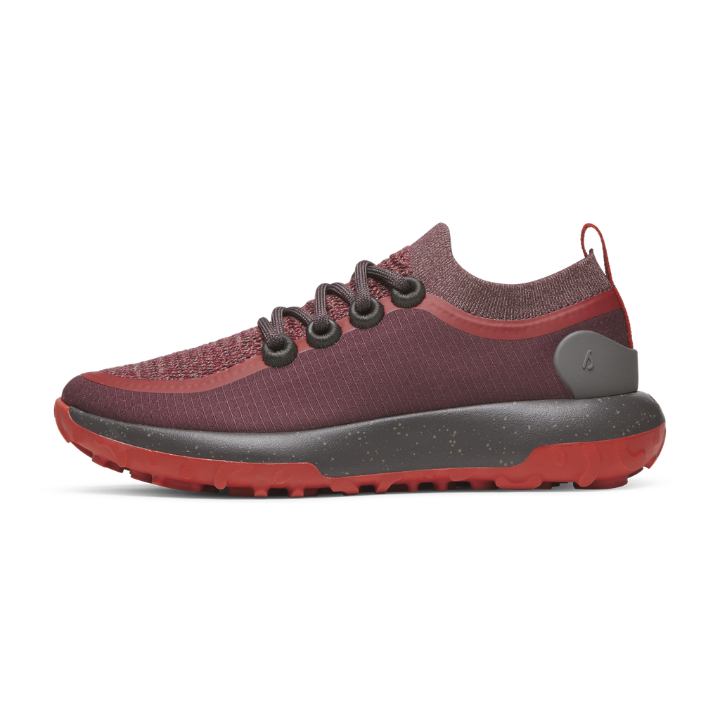 [A12505M080] Men's Trail Runners - Deep Red (Dark Anthracite Sole) (8)