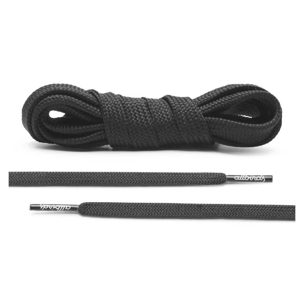 [A12743U003] Allbirds Laces - True Black - Flat (51 in. (M7-M9.5) (W5-W11))