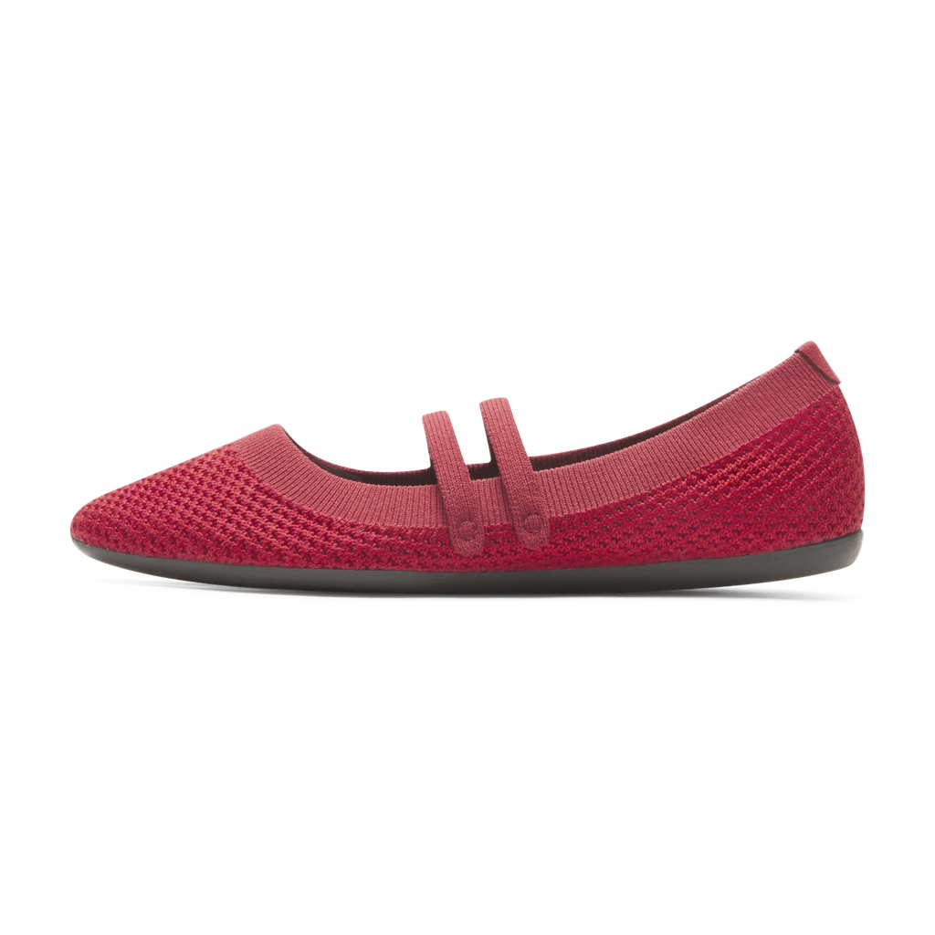 [A12121W050] Women's Breezer Mary Jane - Warm Red (Dark Anthracite Sole) (5)