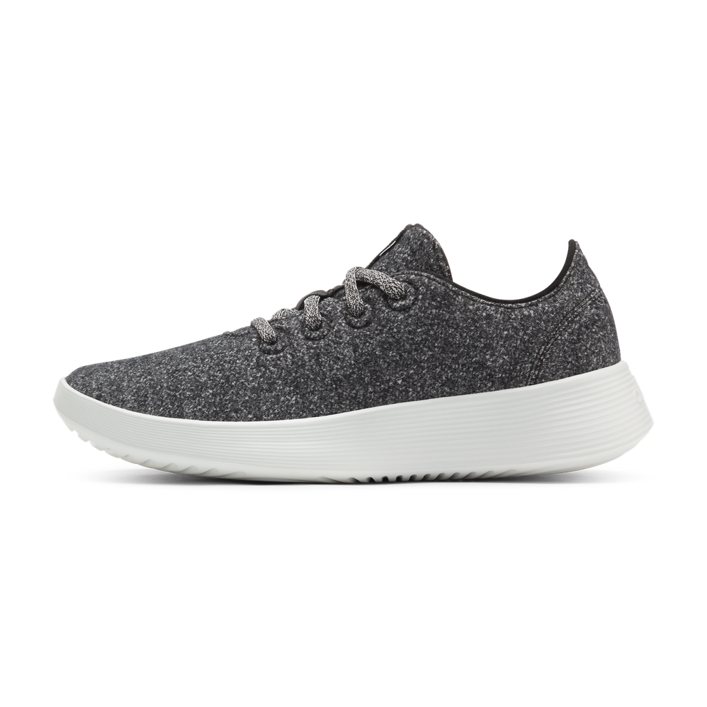 [A10473W050] Women's Wool Runner Go - Dark Grey (Light Grey Sole) (5)