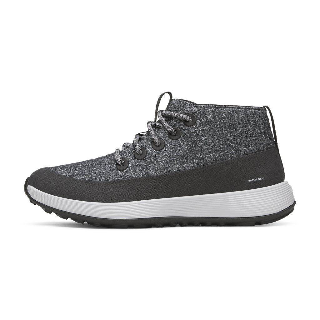 [A12016M080] Men's Wool Runner NZ Mid Waterproof - Dark Grey (Light Grey Sole) (8)