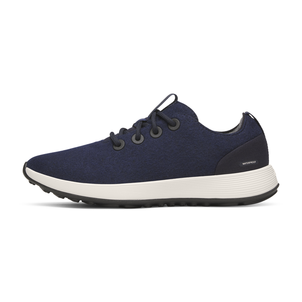 [A11987W050] Women's Wool Runner NZ Waterproof - Dark Navy (Natural White Sole) (5)