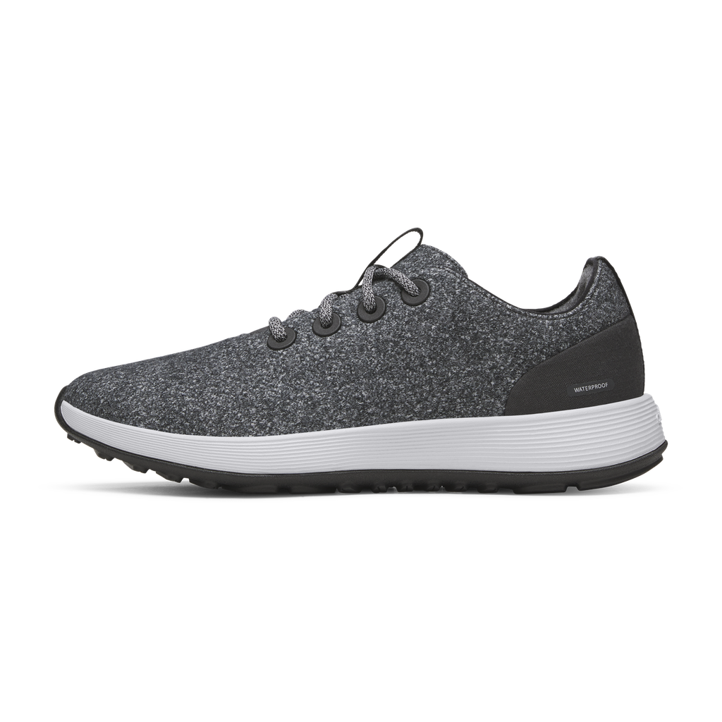 [A12007M080] Men's Wool Runner NZ Waterproof - Dark Grey (Light Grey Sole) (8)