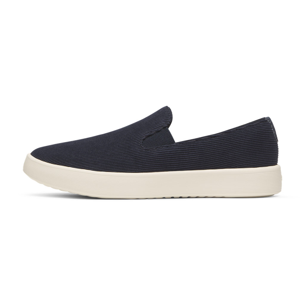 [A11571M080] Men's Cruiser Slip On Corduroy - Dark Navy (Stony Cream Sole) (8)