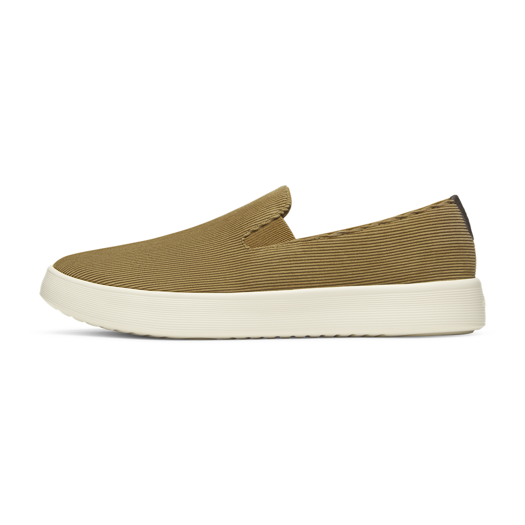 [A11734M080] Men's Cruiser Slip On Corduroy - Dark Tan (Stony Cream Sole) (8)