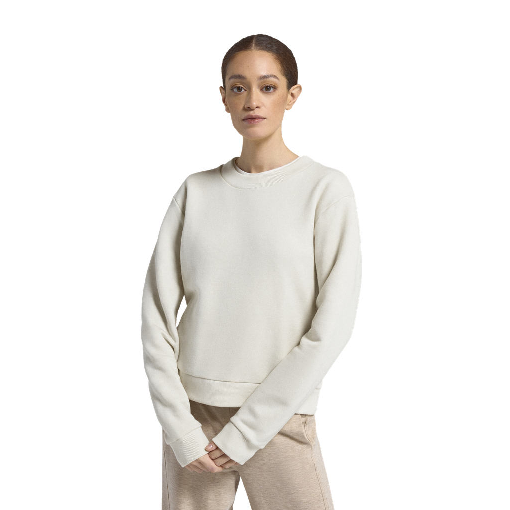 [A12107W000] Women's Merino Blend Sweatshirt - Natural White (XS)