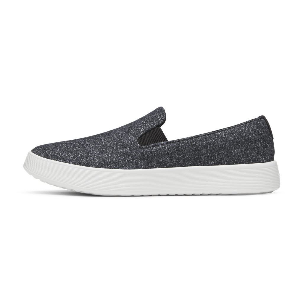 [A11636M080] Men's Wool Cruiser Slip On - Dark Grey (Light Grey Sole) (8)