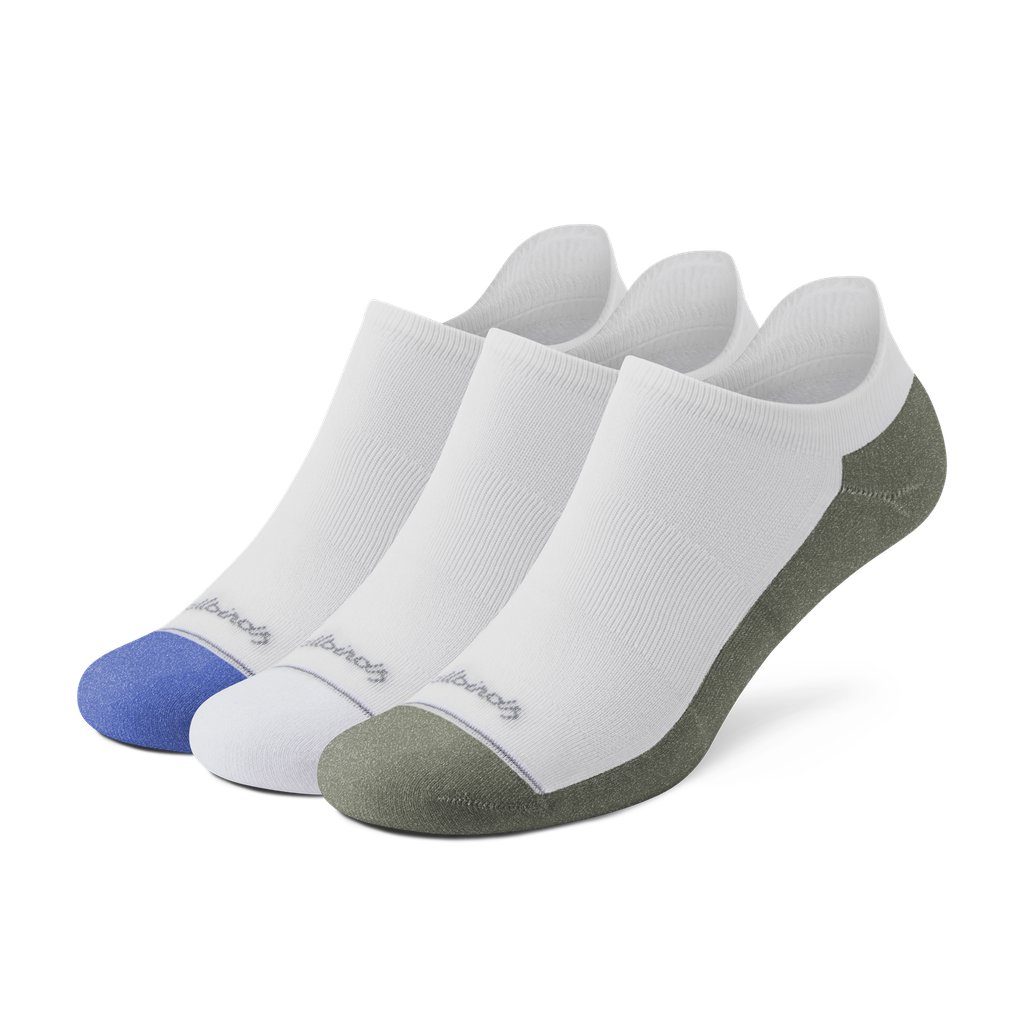 [A12134U001] Anytime Ankle Sock 3 Pack - Blizzard/Royal Blue/Thunder Green (S (W5-7))
