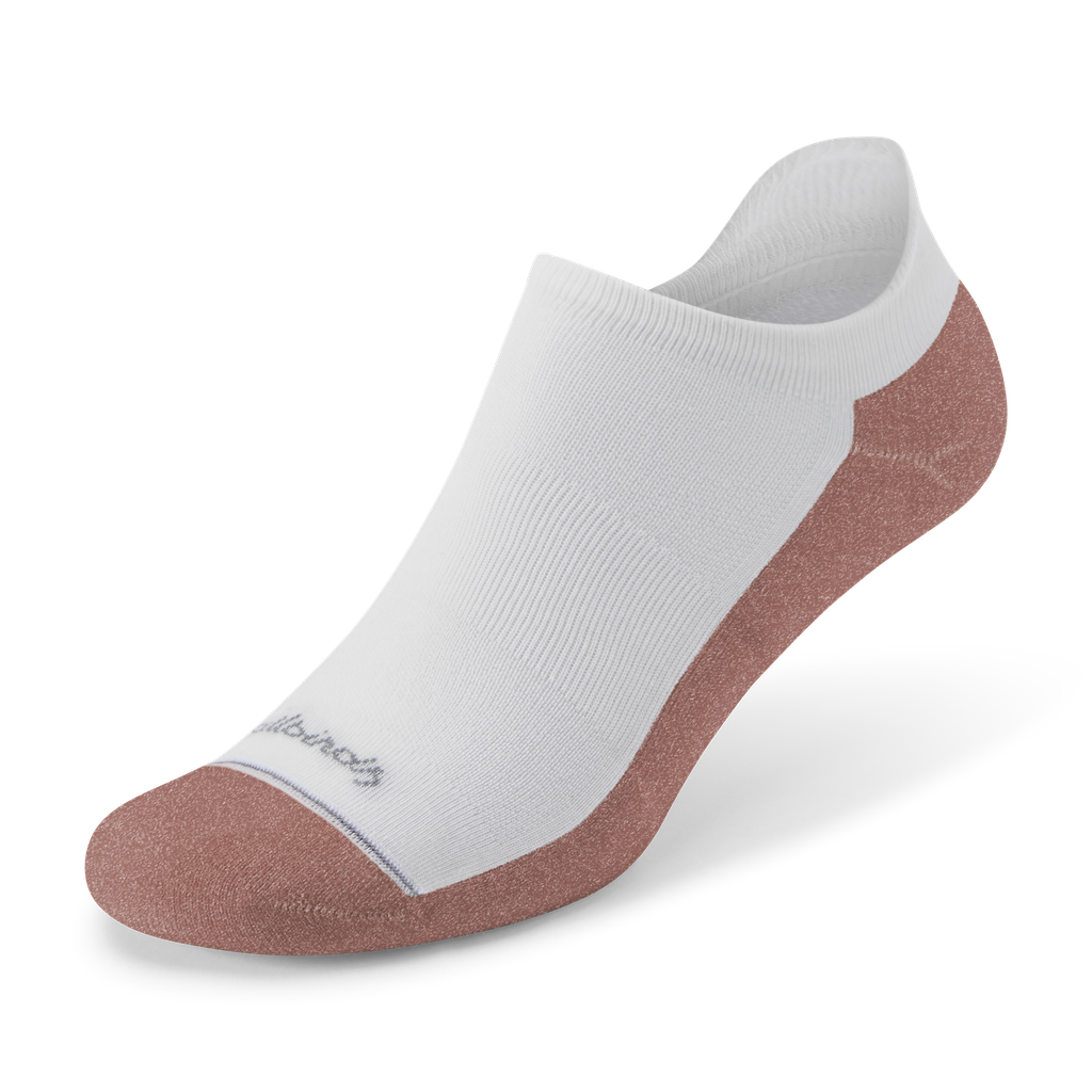 [A12124U001] Anytime Ankle Sock - Blizzard/Sienna Blush (S (W5-7))