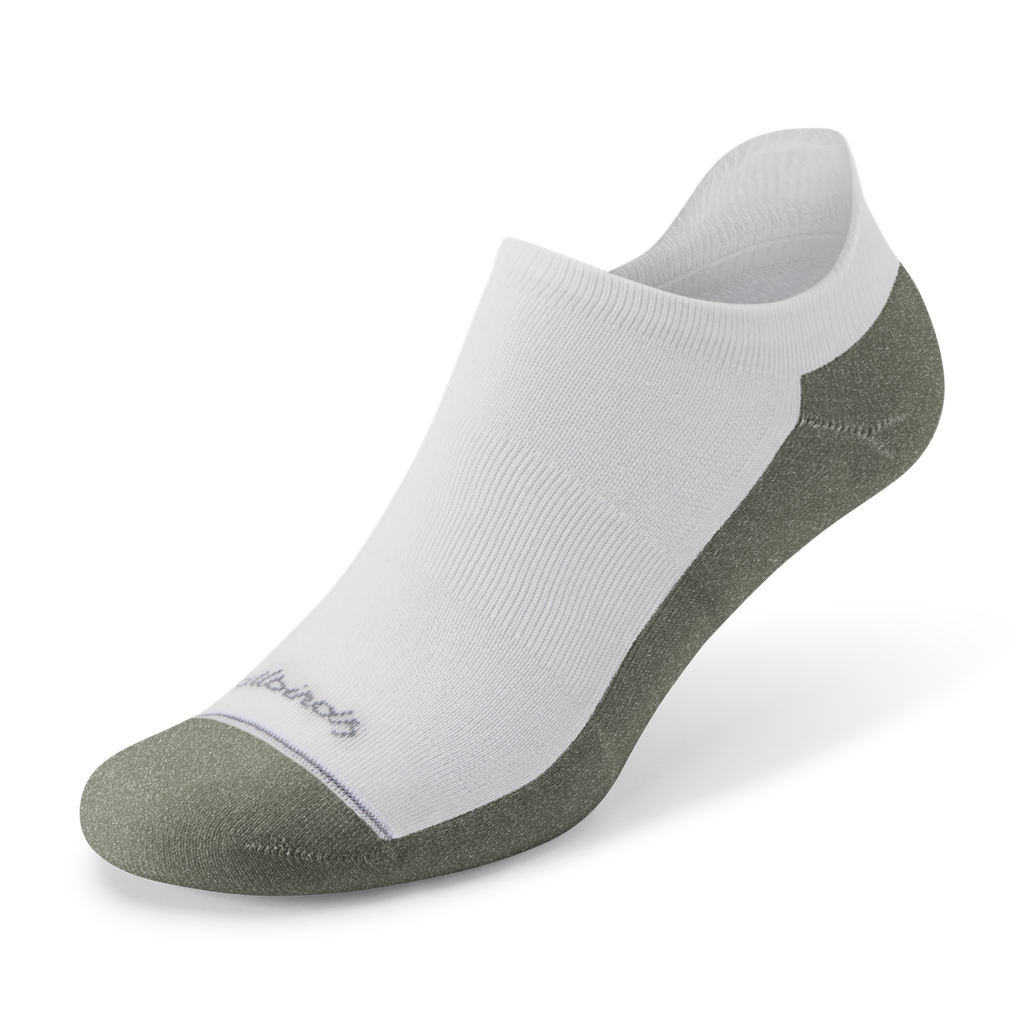 [A12125U001] Anytime Ankle Sock - Blizzard/Thunder Green (S (W5-7))