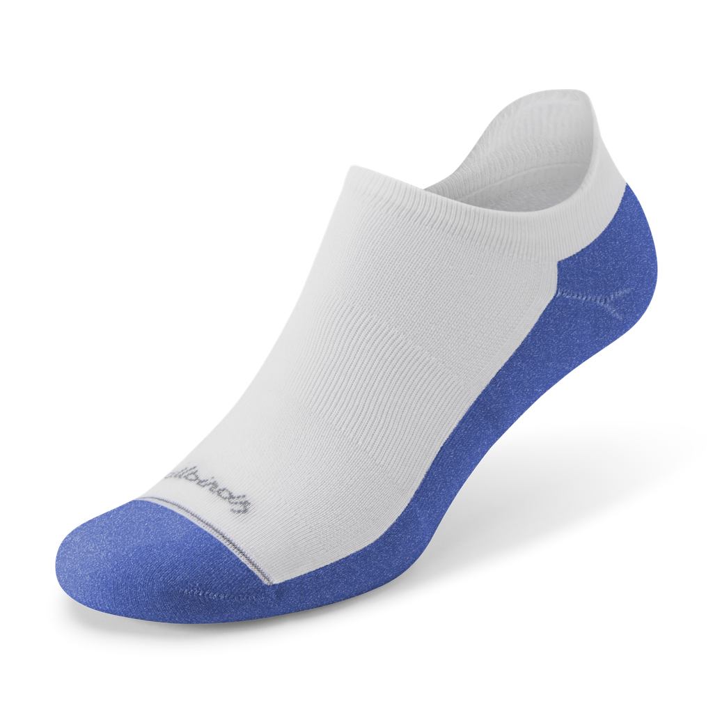 [A12123U001] Anytime Ankle Sock - Blizzard/Royal Blue (S (W5-7))