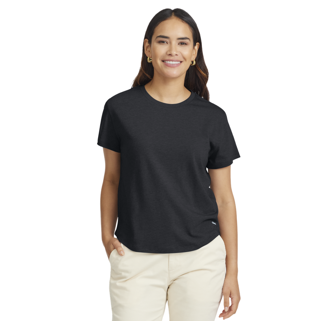 [A11502W000] Women's Soft Merino Tee - True Black (XS)