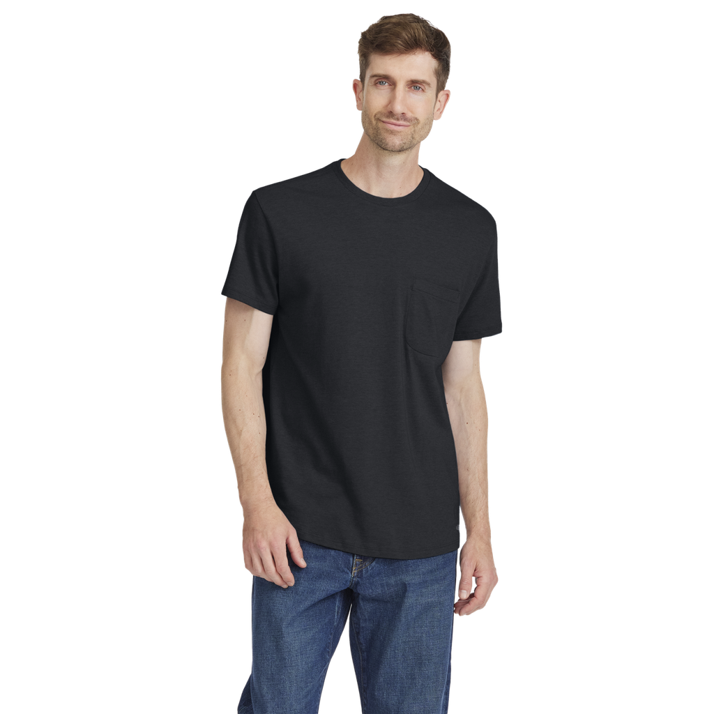 [A11499M000] Men's Soft Merino Tee - True Black (XS)