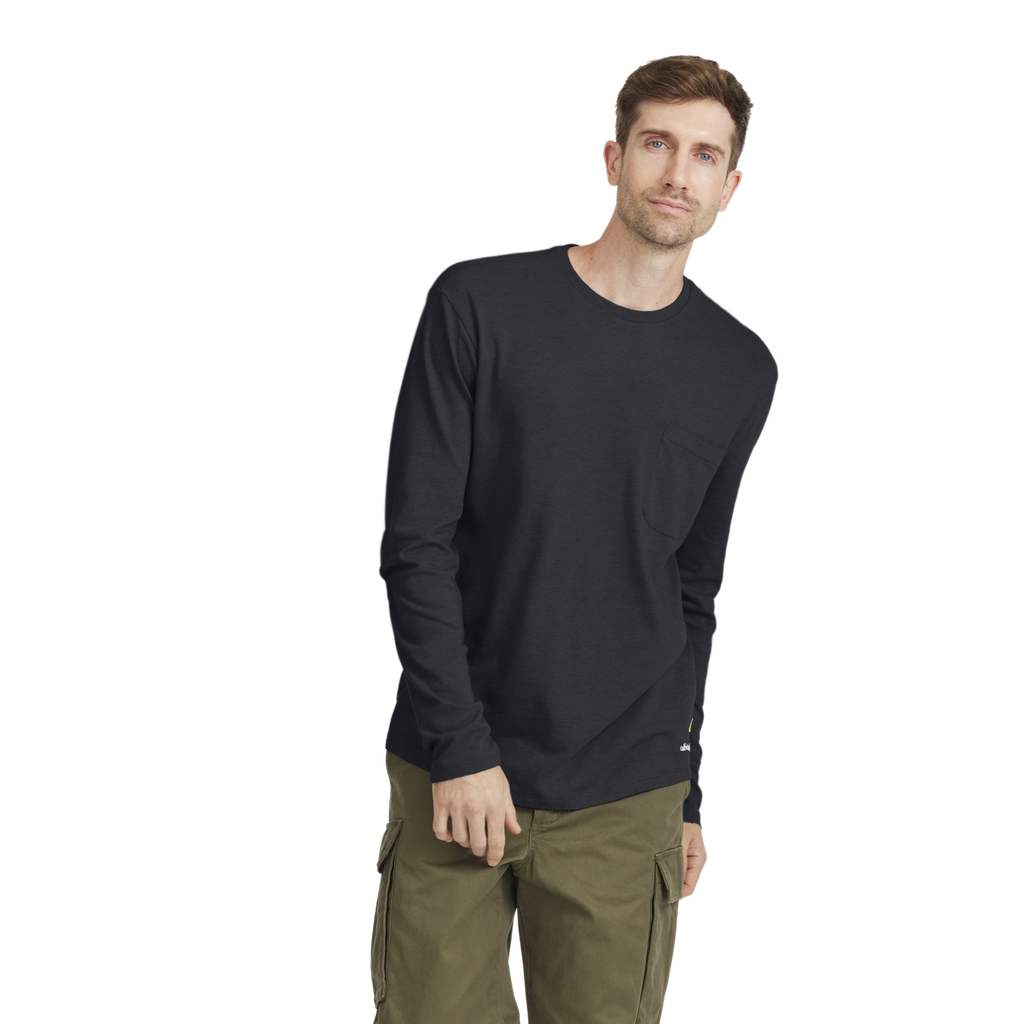[A11500M000] Men's Soft Merino Long Sleeve Tee - True Black - New Edition (XS)