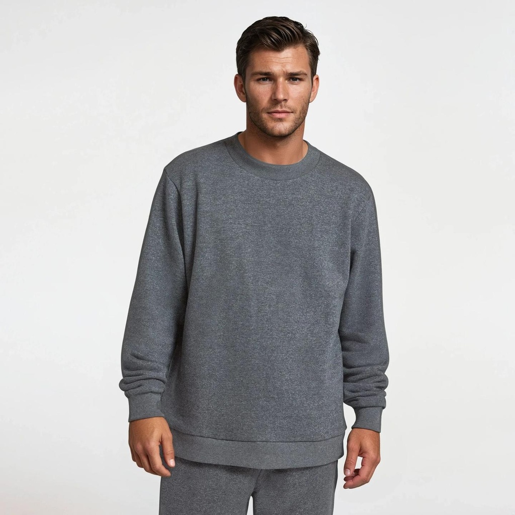 Men's Merino Blend Sweatshirt - Natural Grey Heather